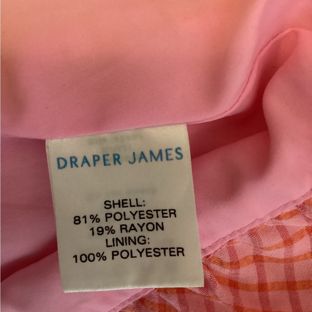 Draper James Reba Gingham Seersucker Wrap Dress - Size 12 - Picture 8 of 9
